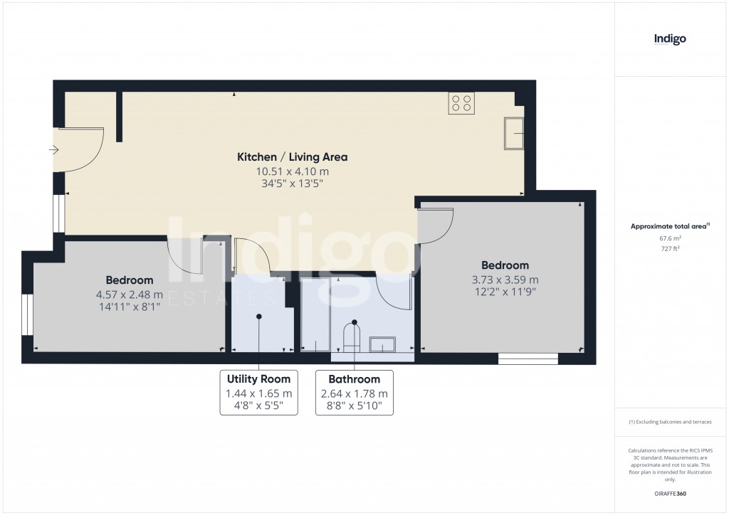 Floorplans For Garden Lane, St. Helier