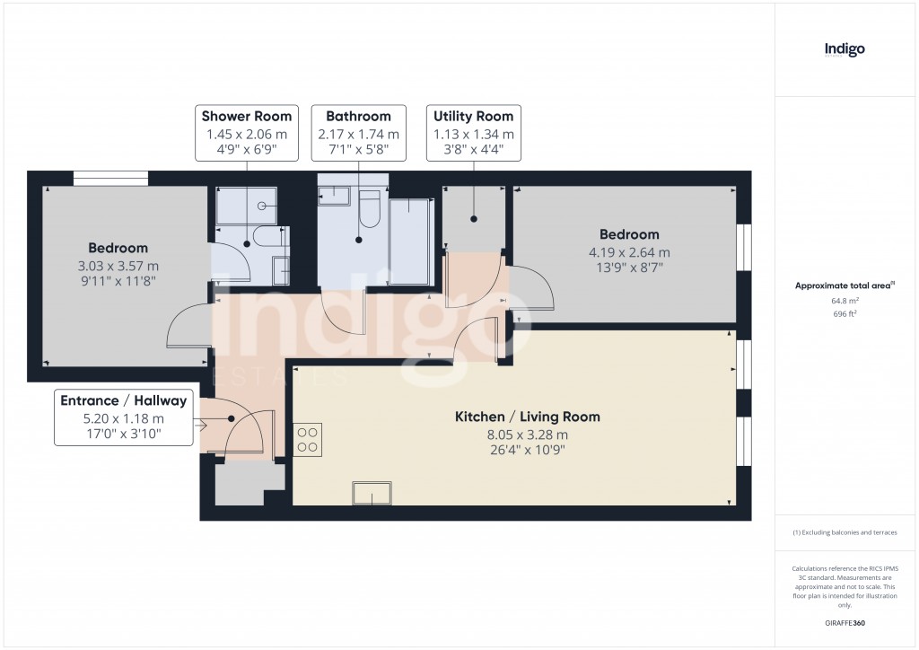 Floorplans For Garden Lane, St. Helier