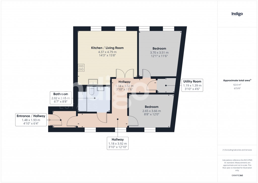 Floorplans For Garden Lane, St. Helier