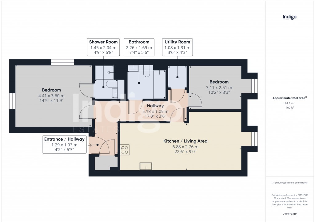 Floorplans For Garden Lane, St. Helier