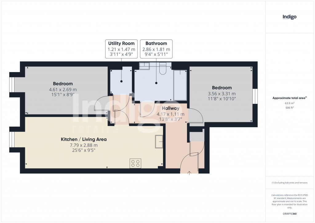 Floorplans For Garden Lane, St. Helier