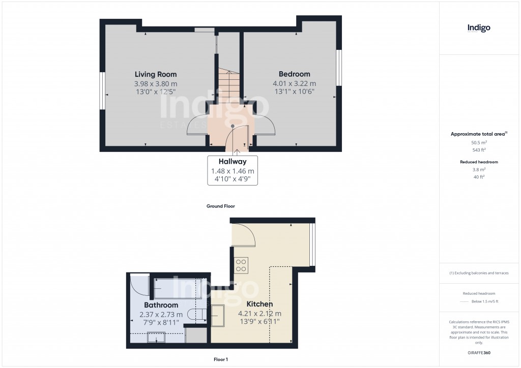 Floorplans For Rouge Bouillon, St Helier, Jersey