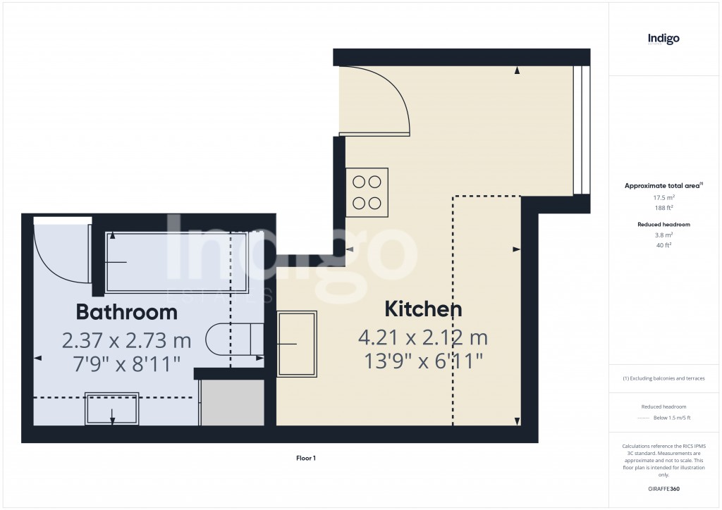 Floorplans For Rouge Bouillon, St Helier, Jersey