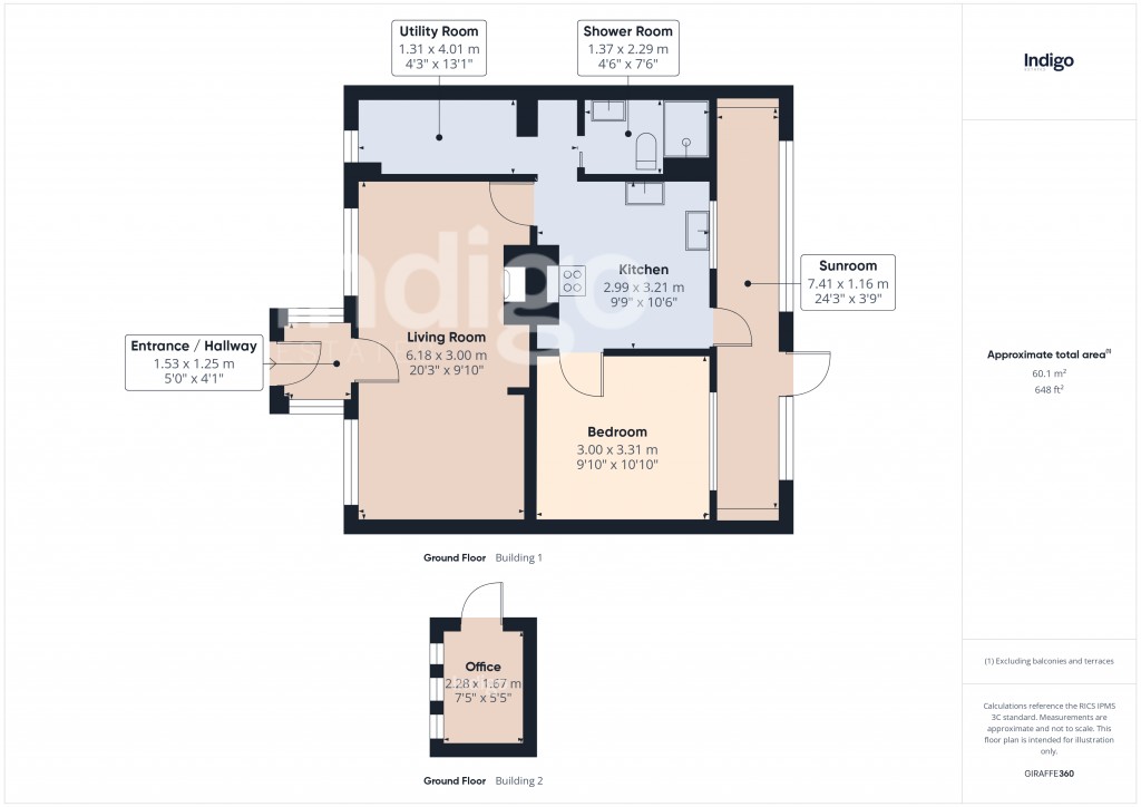 Floorplans For La Grande Route de la Cote, St Clement, Jersey, Channel Islands