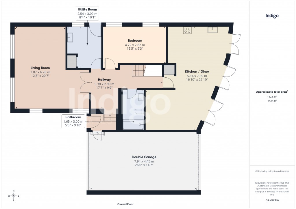 Floorplans For La Route Orange, St Brelade, Jersey, Channel Islands