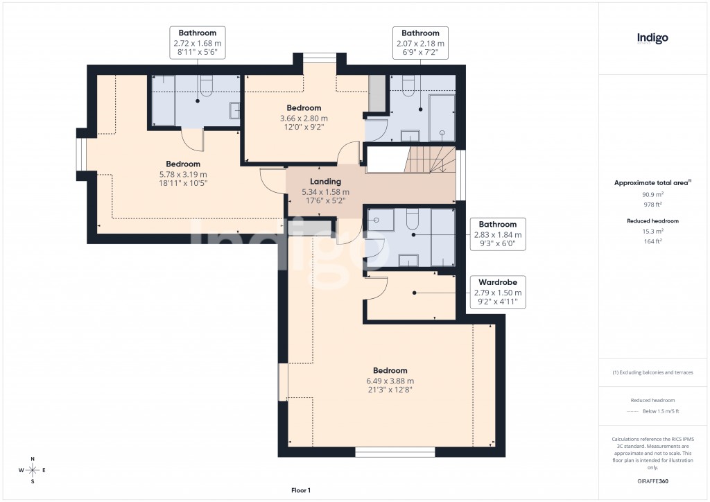 Floorplans For La Route Orange, St Brelade, Jersey, Channel Islands