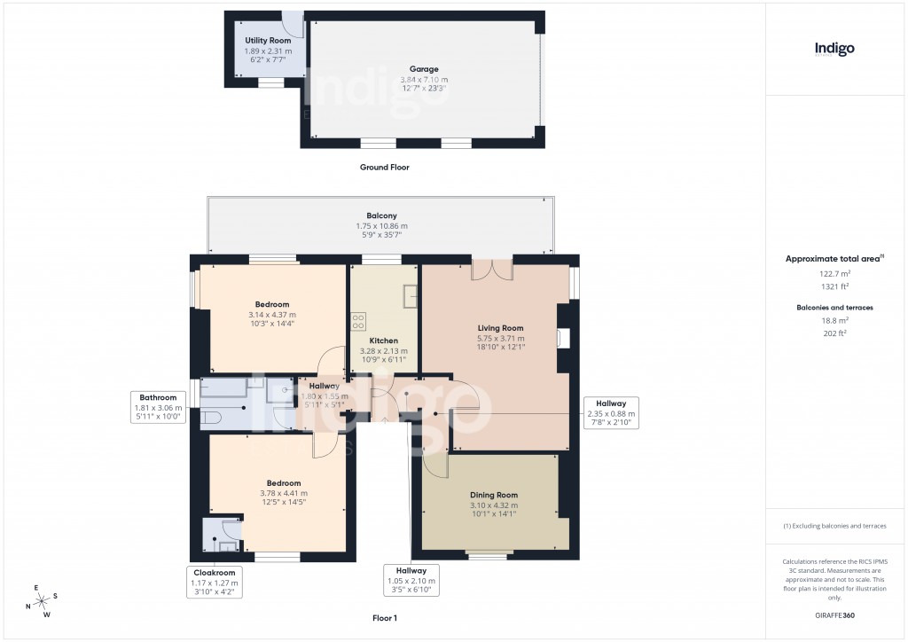 Floorplans For Upper Kings Cliff, St Helier
