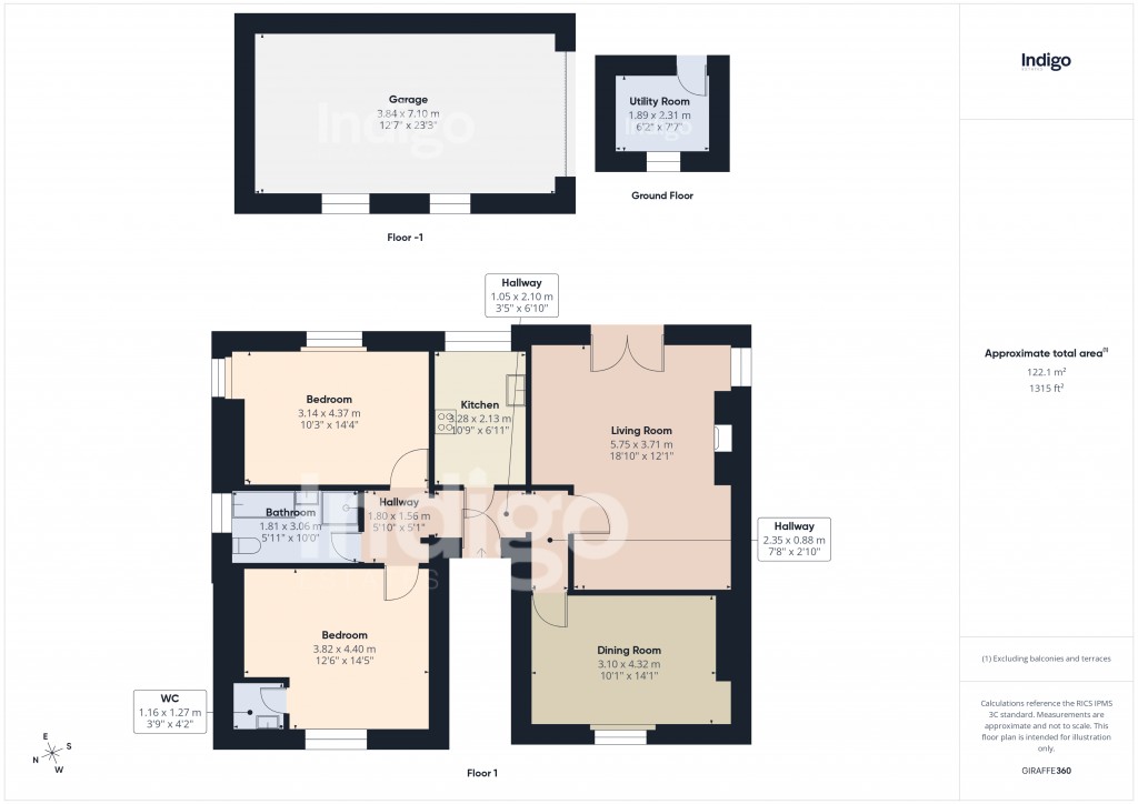 Floorplans For Upper Kings Cliffe, St Helier