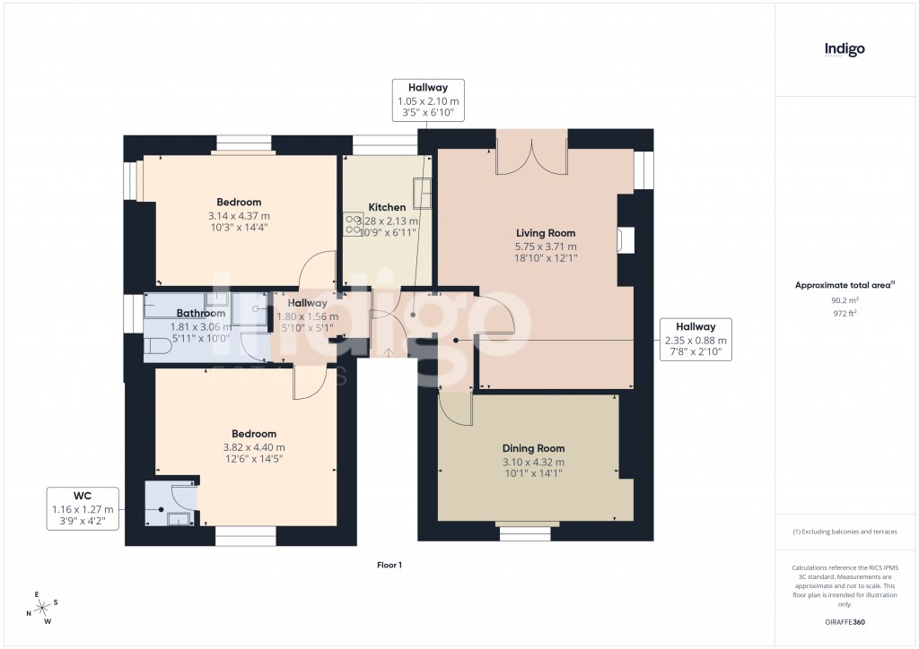 Floorplans For Upper Kings Cliffe, St Helier
