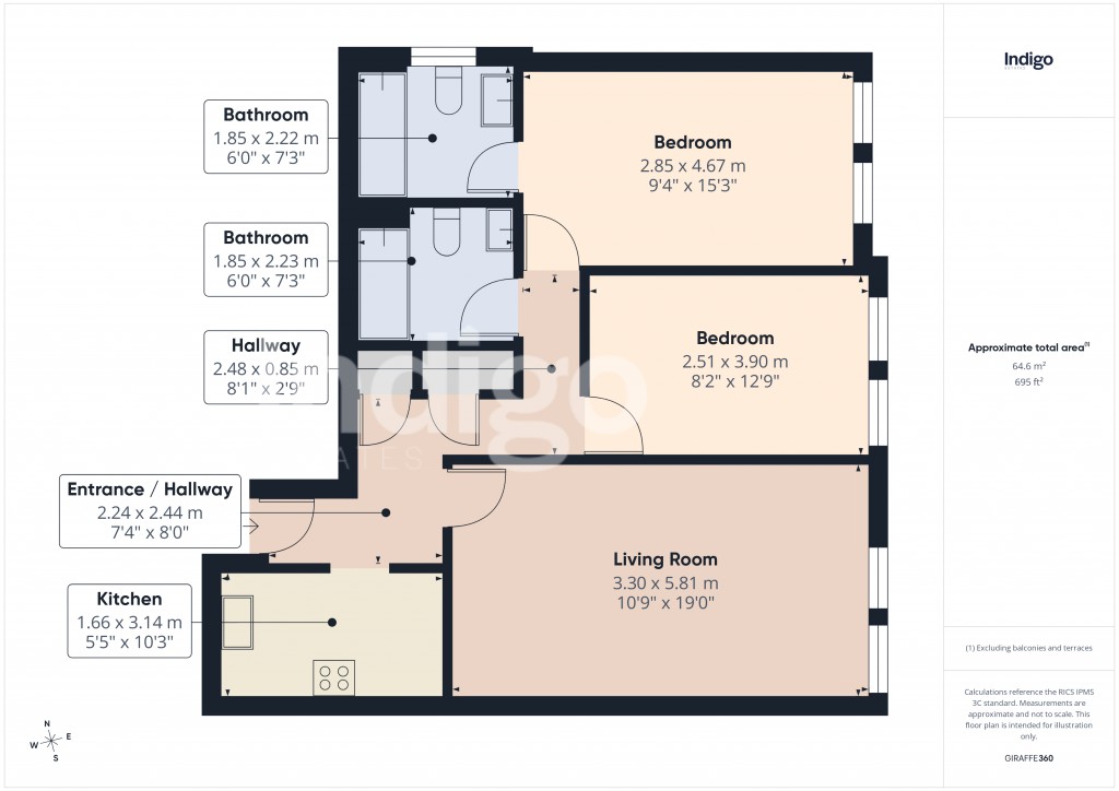 Floorplans For Rouge Bouillon, St Helier, JERSEY, Channel Islands